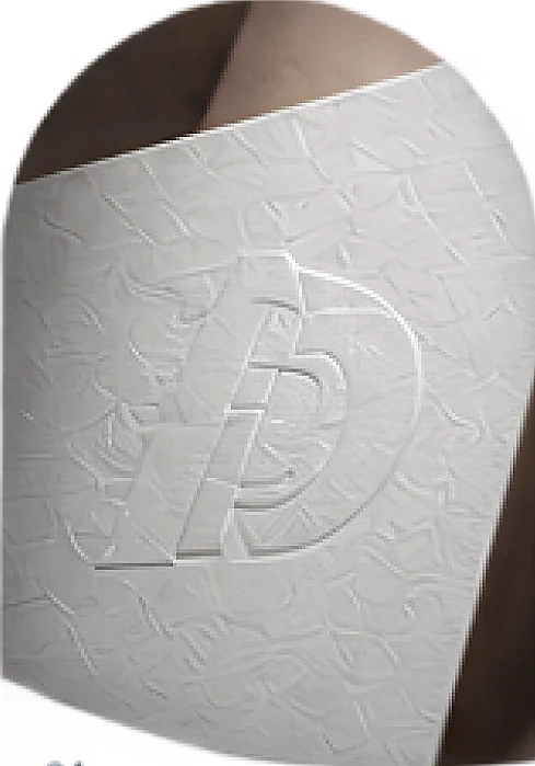 Embossed marketing print materials